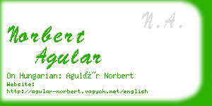 norbert agular business card